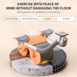 Craftyfox Elbow Support Automatic Rebound Abdominal Wheel，Ab Roller for Abdominal Exercise Machine，Abs Workout Equipment，Dolly Core Strengthening Trainer Fitness Belly Training - Image 4