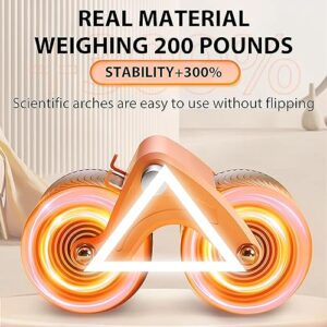 Craftyfox Elbow Support Automatic Rebound Abdominal Wheel，Ab Roller for Abdominal Exercise Machine，Abs Workout Equipment，Dolly Core Strengthening Trainer Fitness Belly Training - Image 6